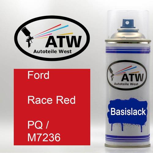 Ford, Race Red, PQ / M7236: 400ml Sprühdose, von ATW Autoteile West.